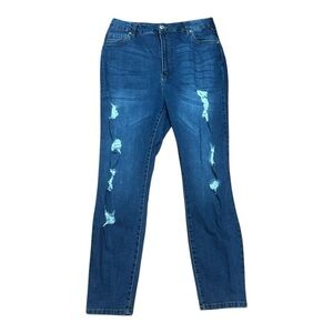 Bluenotes Selena Curvy Super Highrise Jeggings Blue Size 16